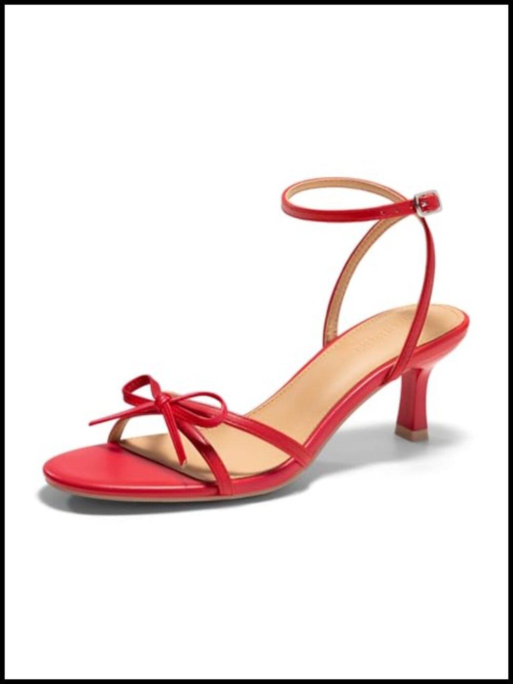 Women's Kitten Heels Bow Sandals Open Toe Ankle Strap Wedding Party Dress Shoes